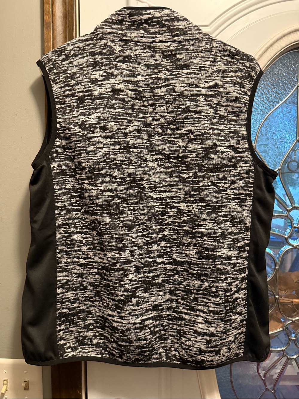 Black & White Vest with Pink Trim - Medium - Picture 3 of 3
